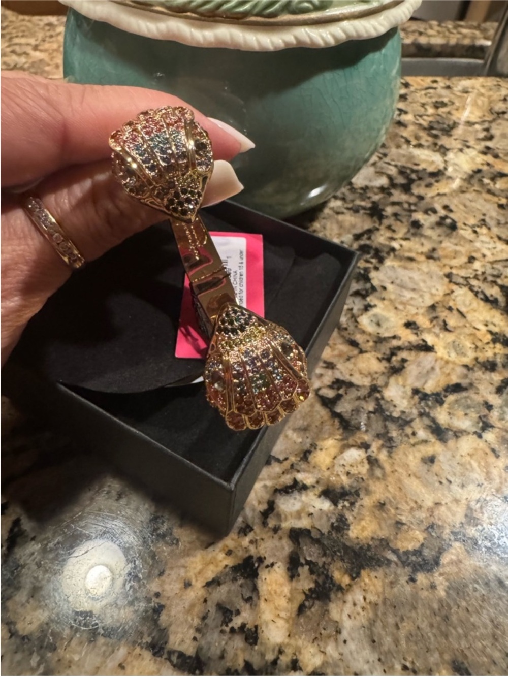 NWT Kurt Geiger Open Cuff Bracelet with Dusty NWT - Picture 3 of 7